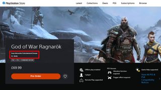 God of War Ragnarok PlayStation store release timer