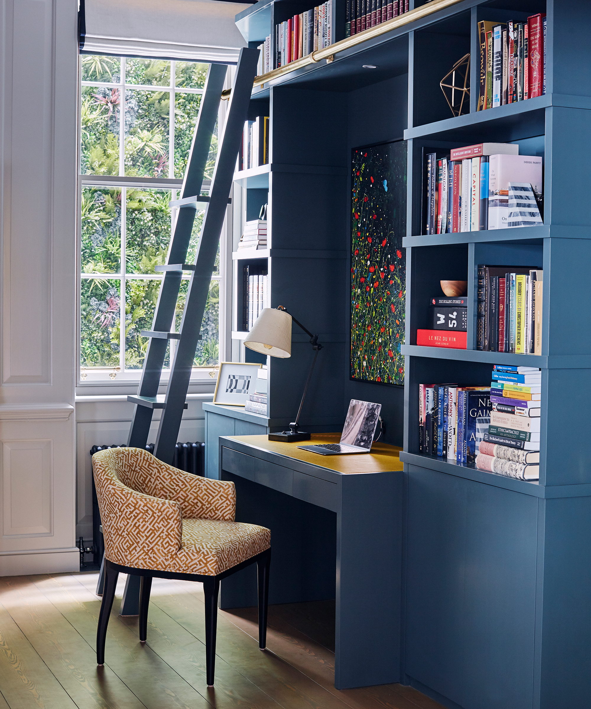 Home office storage shelves