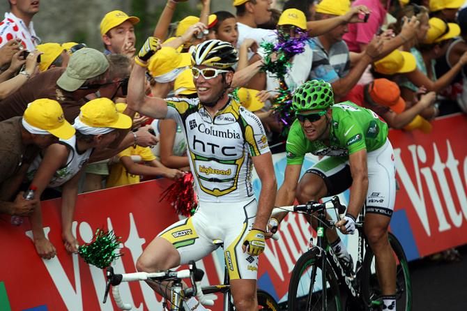Cavendish got more stage wins, but Hushovd won the green jersey thanks to a relegation of Cavendish
