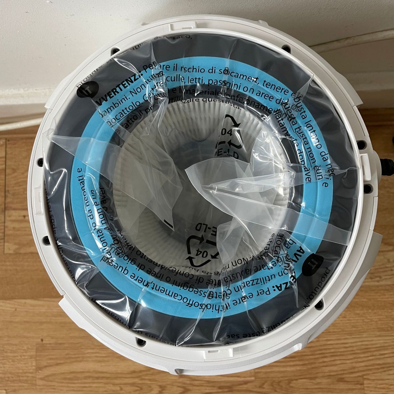 Shark NeverChange 5 Air Purifier filter wrapped in plastic