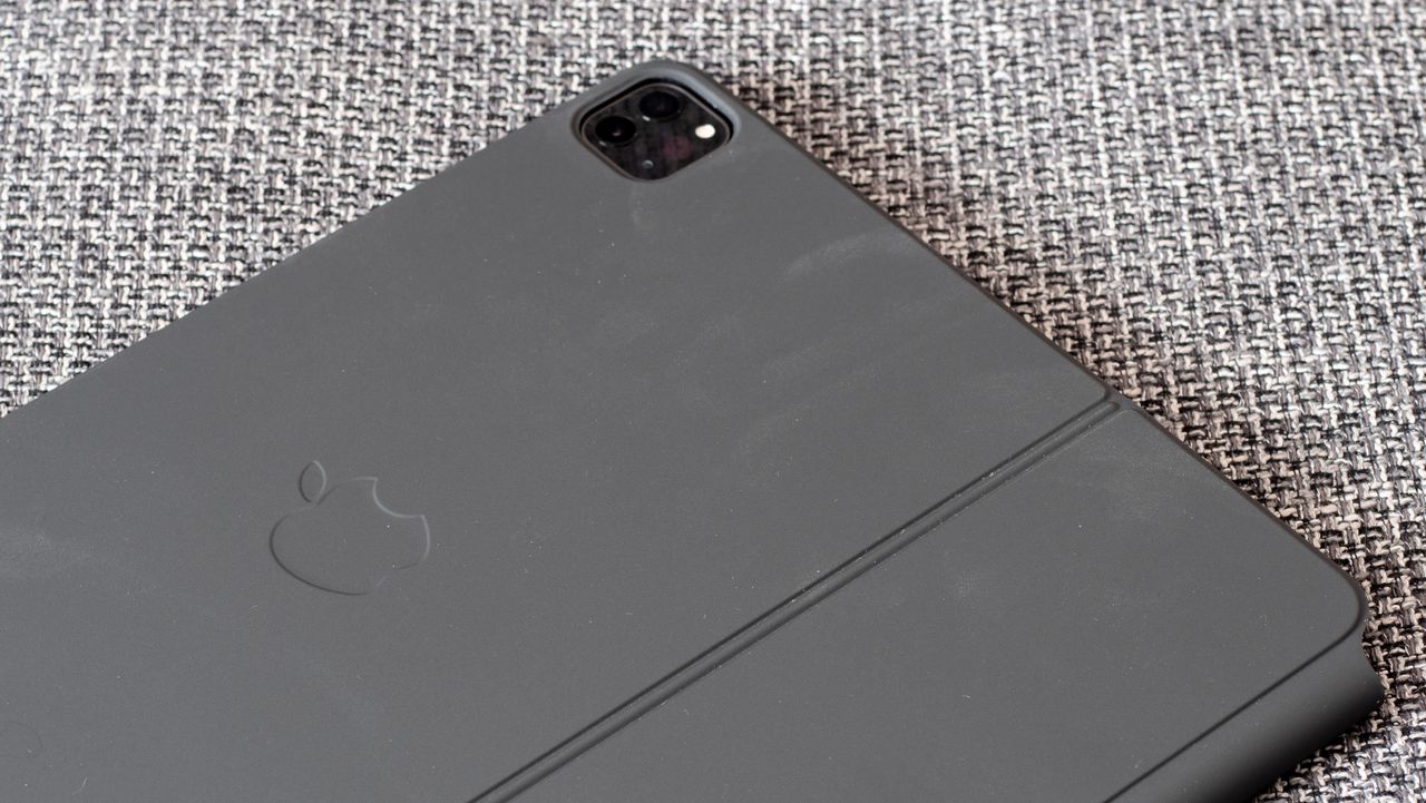 The 12.9in Apple iPad Pro lying on a couch