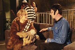 But it's all a terrible misunderstanding... and Mr Spock and the Wookie end up going home... together!