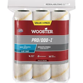 Wooster paint rollers three pack