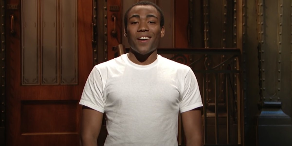 Donald Glover during his Saturday Night Live audition