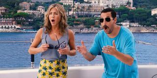 Jennifer Aniston and Adam Sandler in Netflix's Murder Mystery