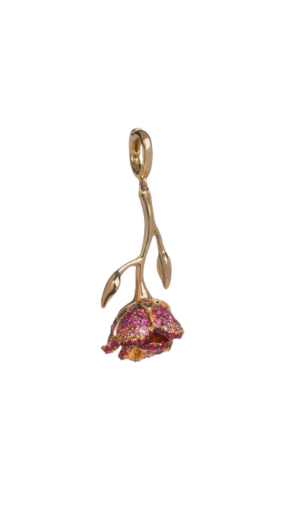Annoushka, X the Vampire's Wife 18ct Gold 'the Wild Rose' Pink Sapphire Charm