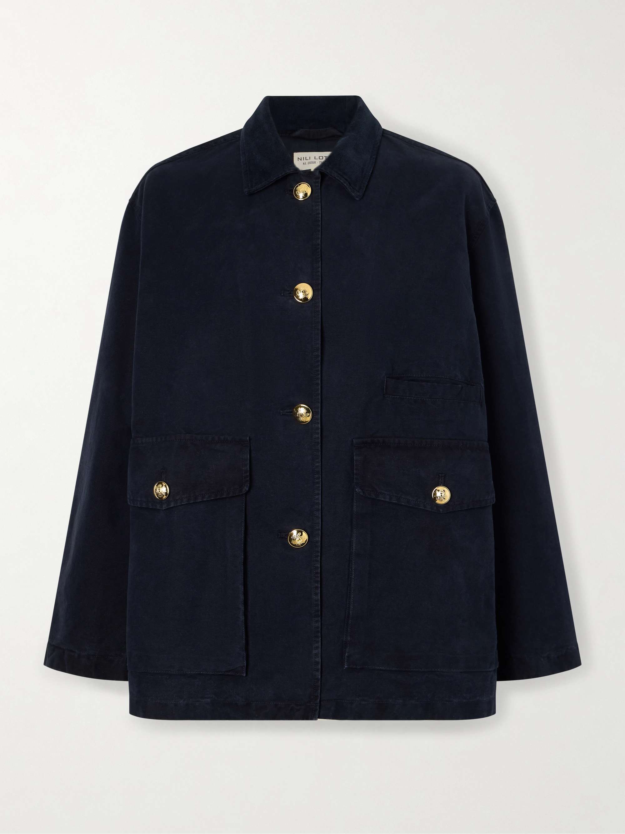Devin Corduroy-Trimmed Cotton-Canvas Jacket