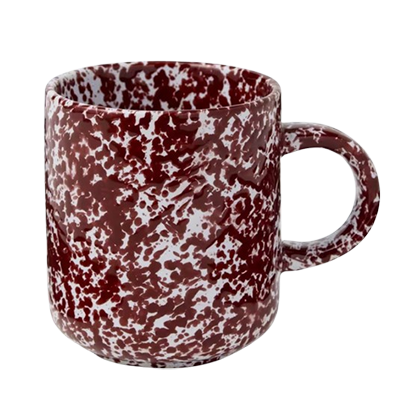 John Lewis burgundy mug