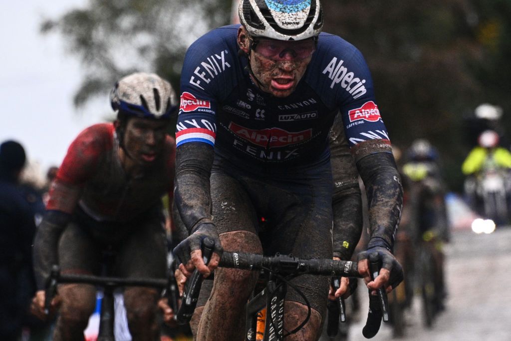 Mathieu van der Poel (Alpecin-Fenix) during Paris-Roubaix 2021