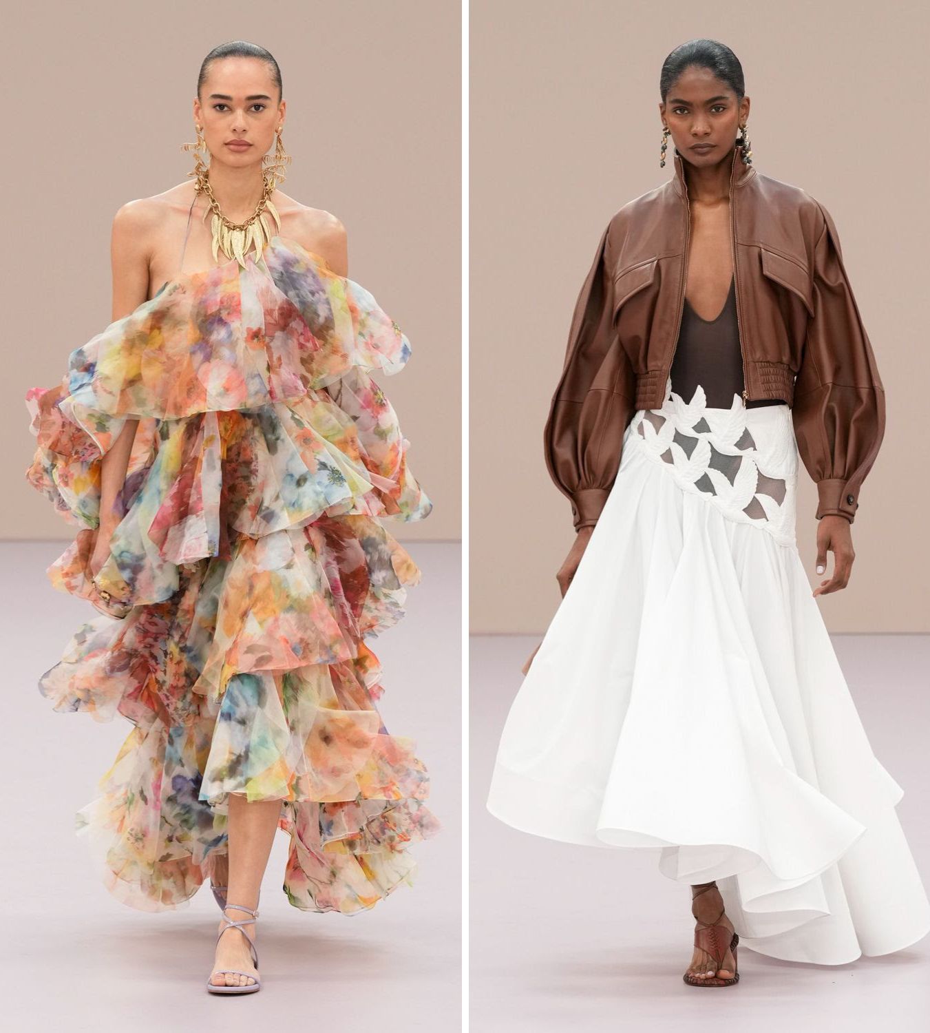 two models on the catwalk for zimmermann ss26