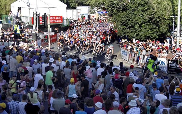 Lots of fans were out for the race.
