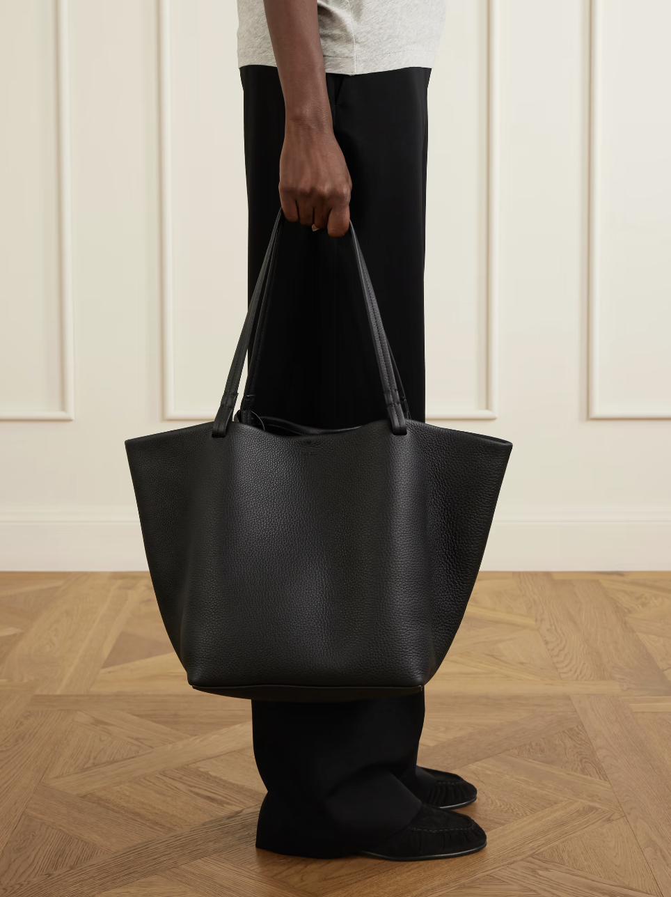 THE ROW, Park 3 Medium Textured-Leather Tote