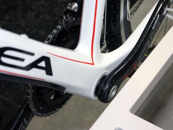 Orbea's new Terra Silver carbon fiber cyclo-cross frame is built around a BB30 bottom bracket.