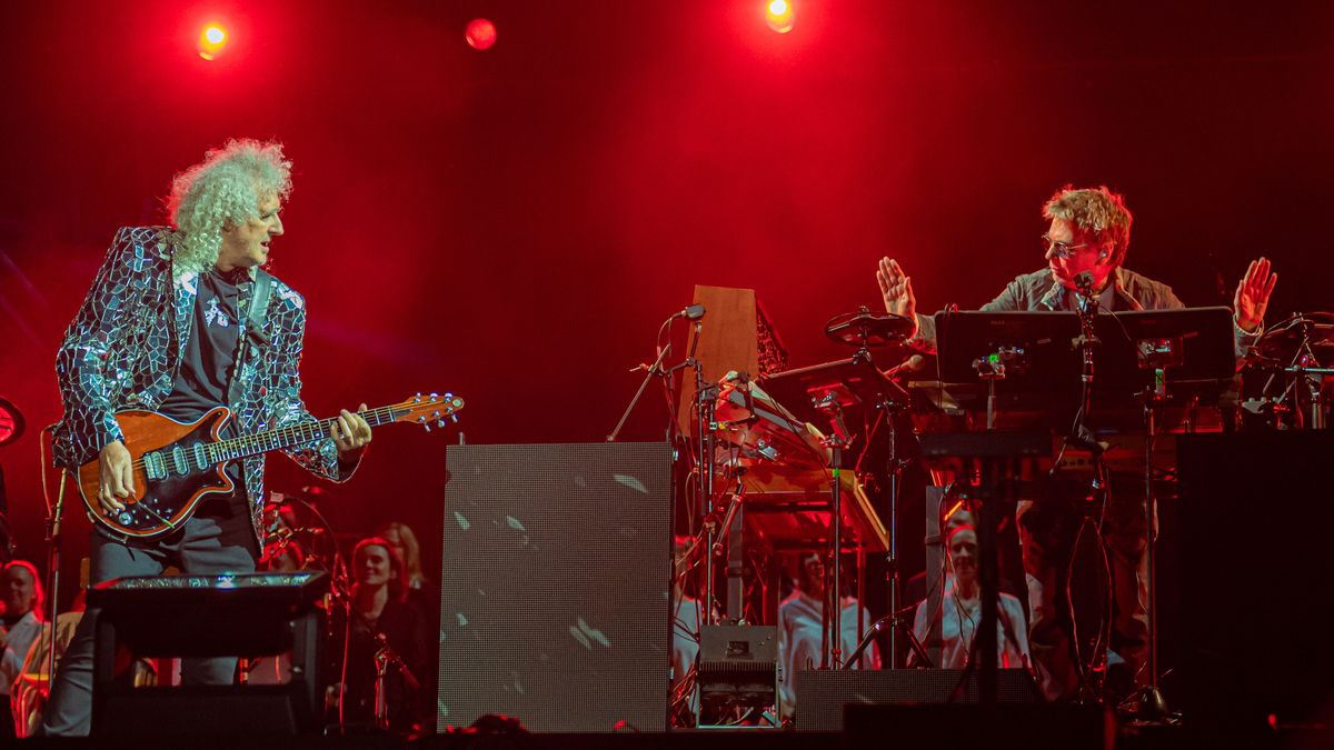 It's probably one of the most challenging things I've taken on for a long  time: Brian May pushed himself to the limit for his Jean-Michel Jarre live  collaboration
