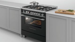 small black range cooker with single oven
