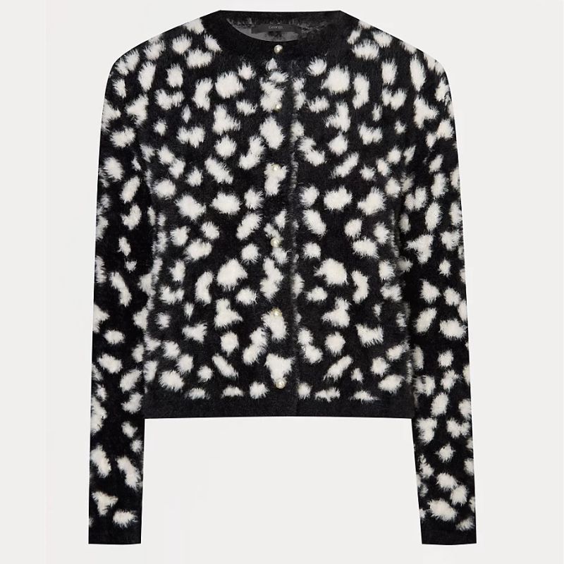 Dalmatian print cardigan
