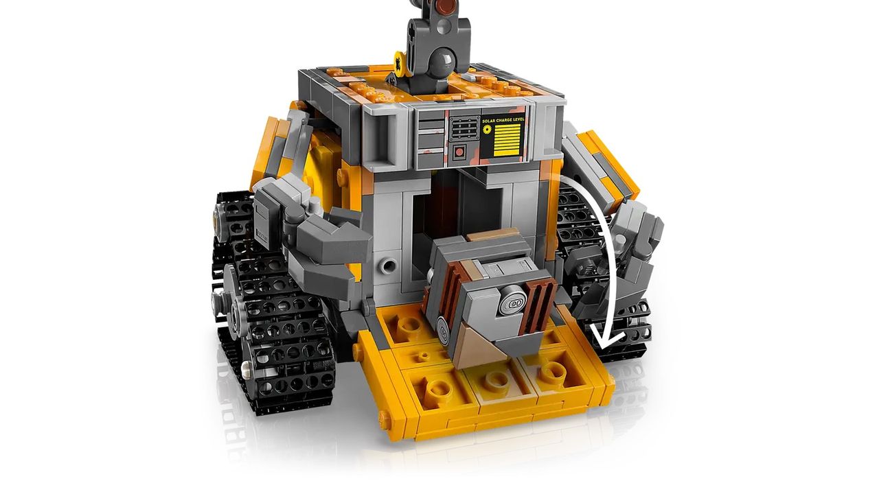 LEGO WALL-E and Eve set from a variety of different angles