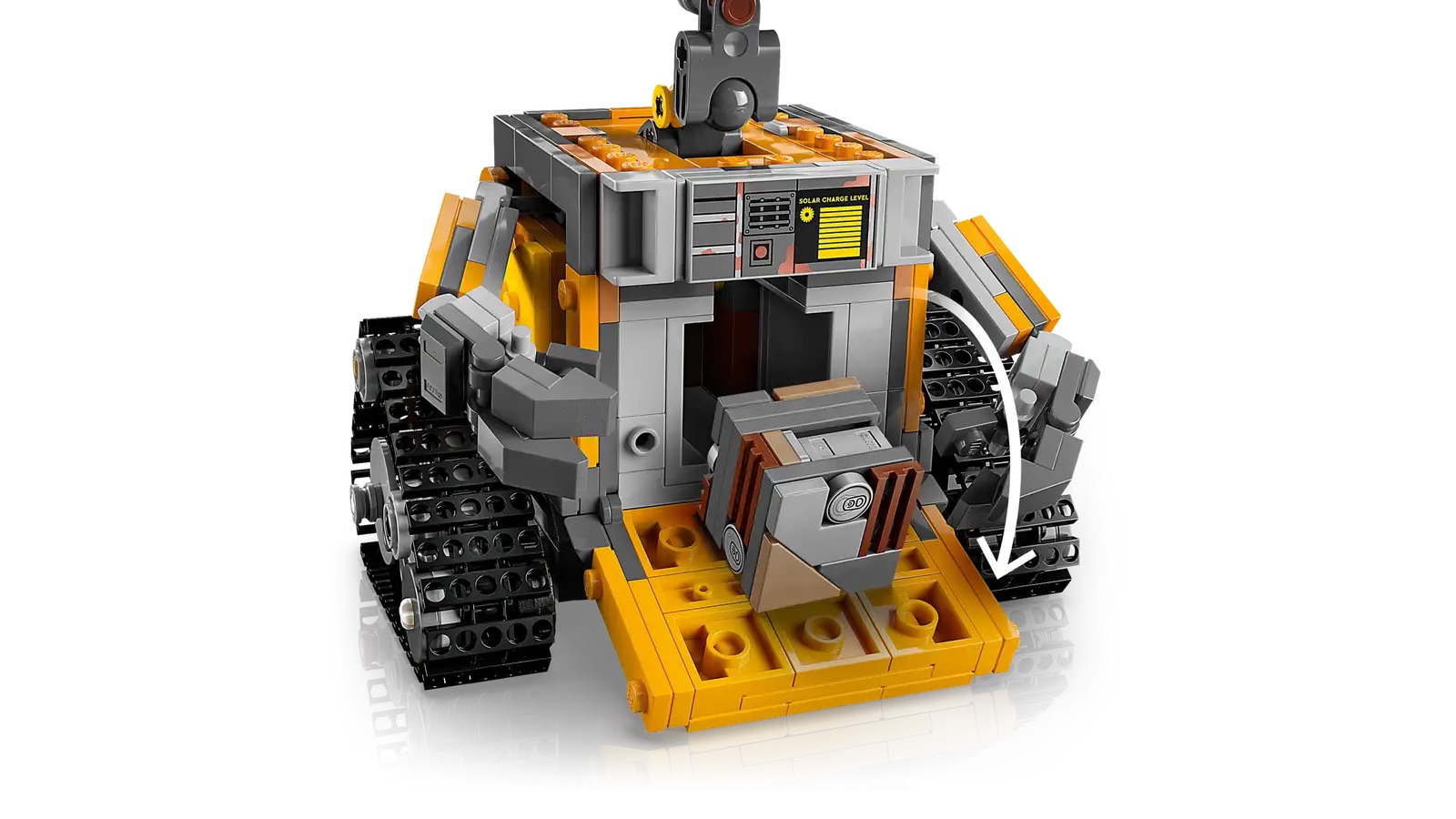LEGO WALL-E and Eve set from a variety of different angles 