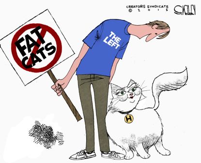 Political cartoon U.S. Democrats Campaign Finance