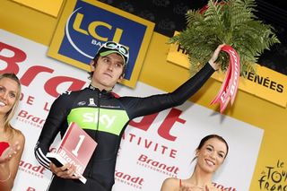 Geraint Thomas (Sky) earned the combativity prize for his efforts.