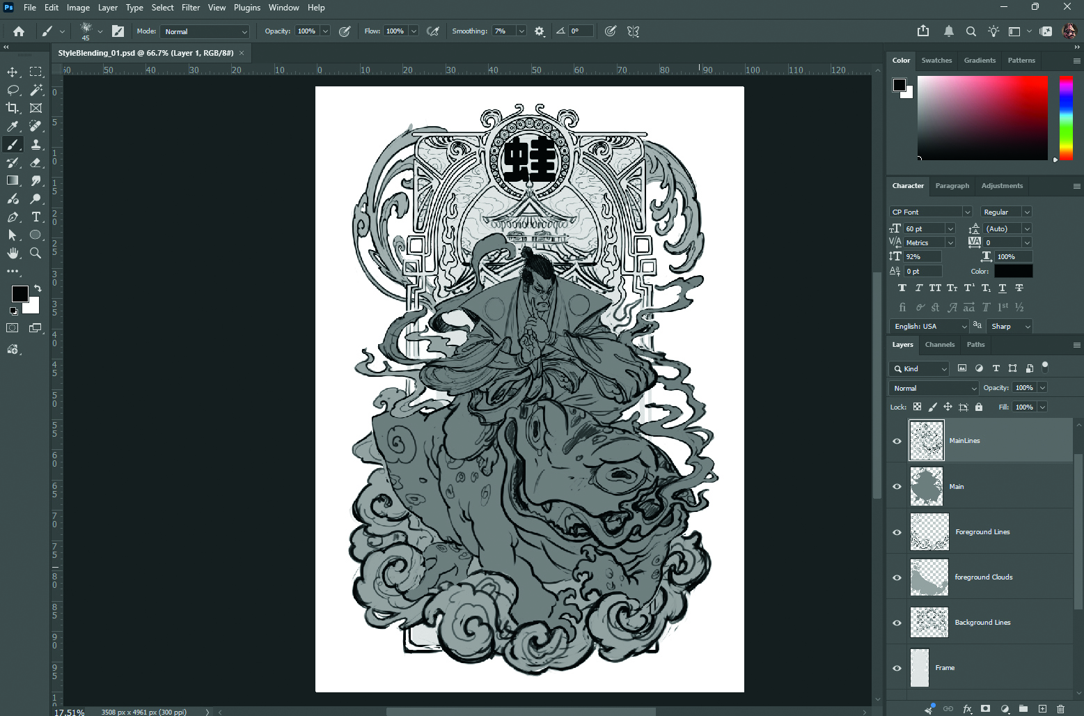 Digital art process