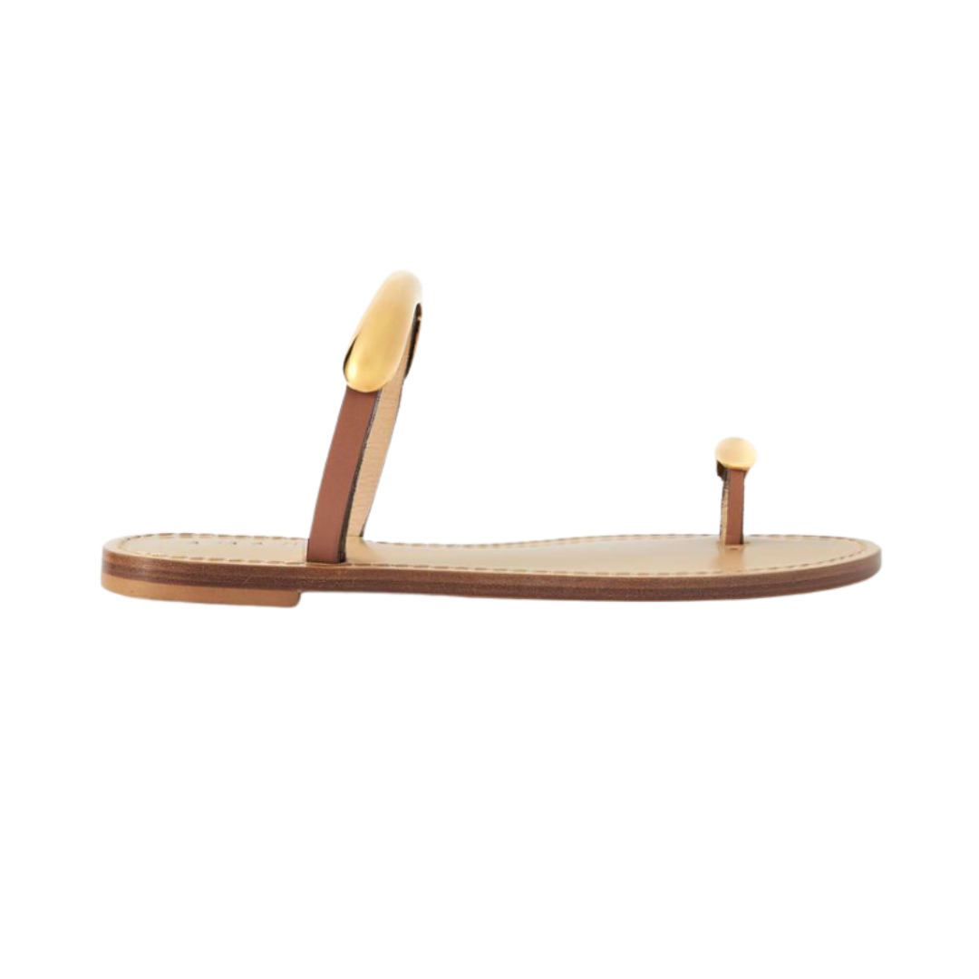 AMANU, Samburu Embellished Leather Sandals
