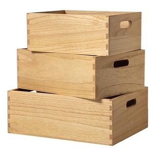 Wooden boxes