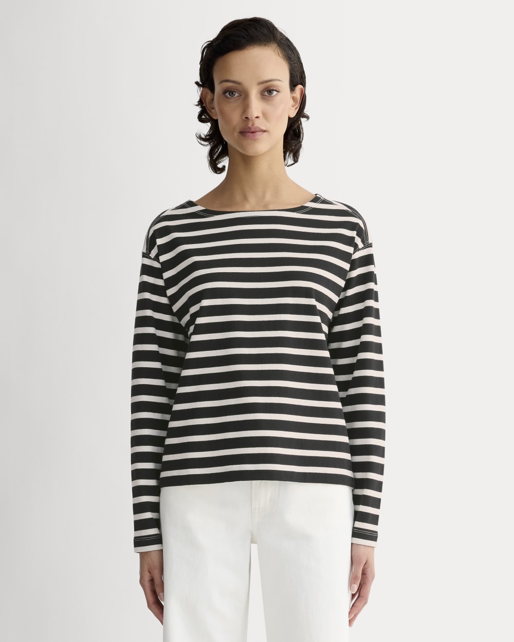 The Mariner Tee | Black / Bone - Xxs