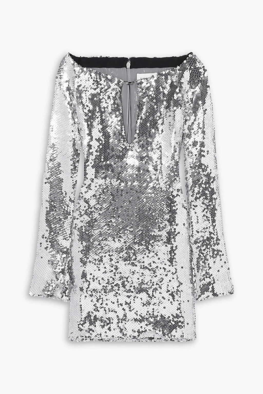 Solare Sequined Tulle Mini Dress