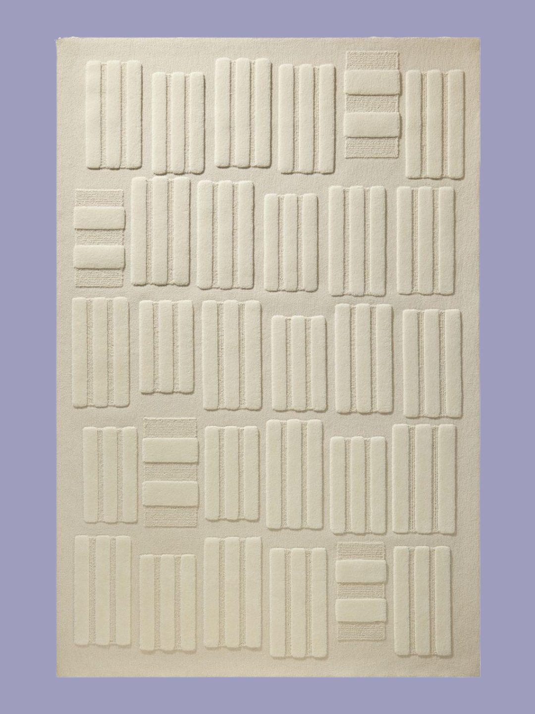 A textured off-white rug from Tai Ping