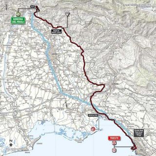 2014 Giro d'Italia map for stage 21