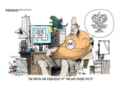 Editorial cartoon U.S. technology privacy