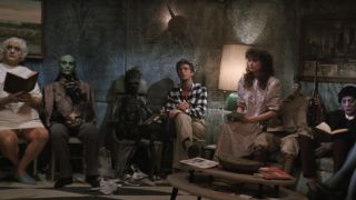 The afterlife waiting room from Beetlejuice