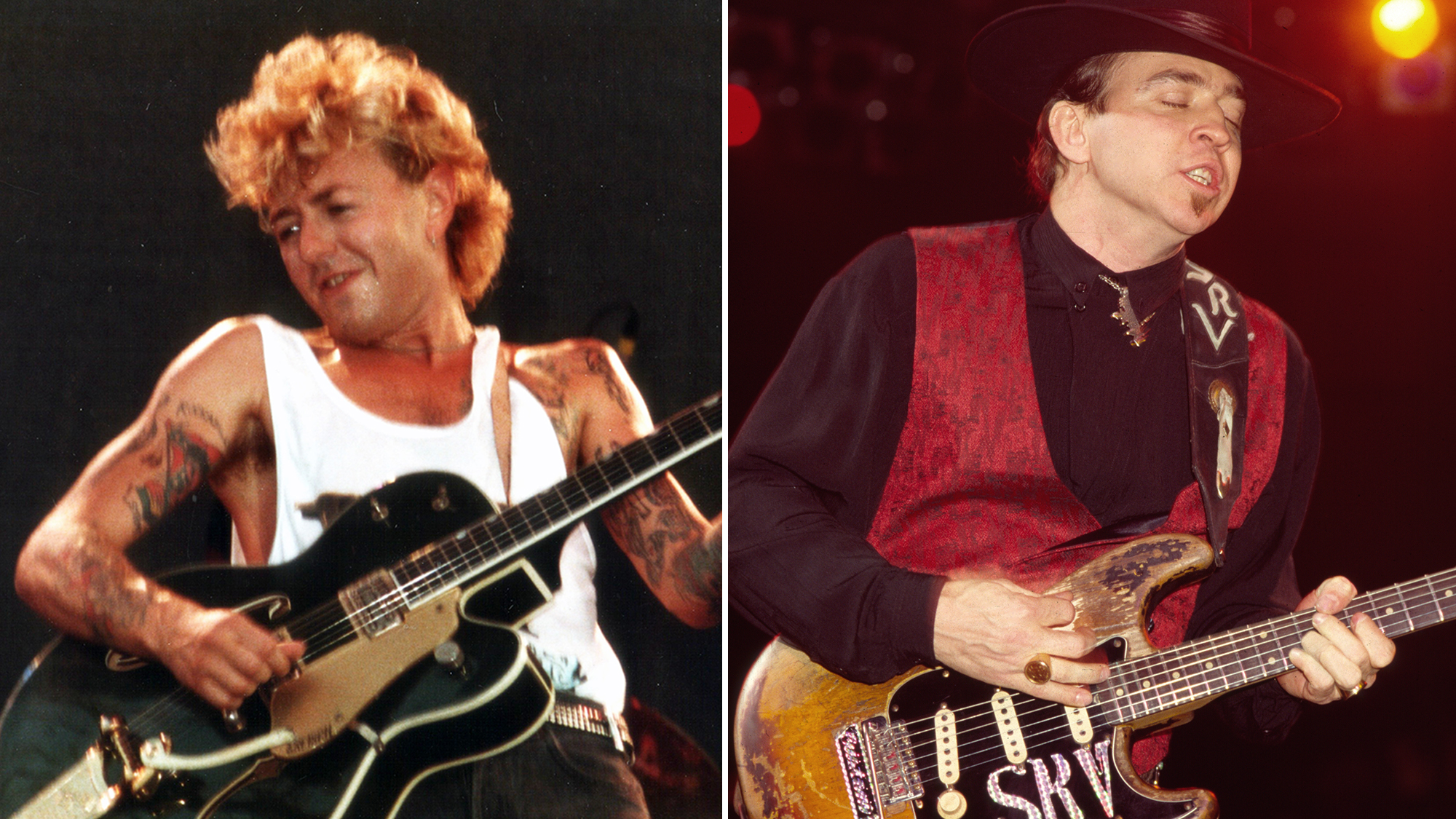 Brian Setzer and Stevie Ray Vaughan