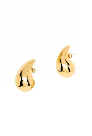 18K Gold-Finish Sterling Silver Earrings