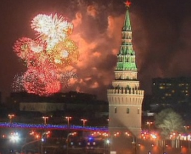 Russia celebrates its annexation of Crimea by blowing up tons of fireworks