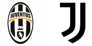 Juventus old and new logos