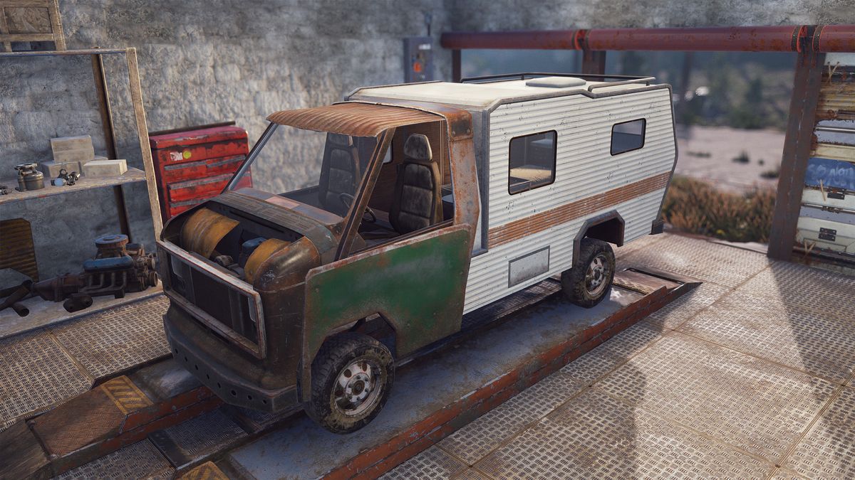 Rust Camper Van