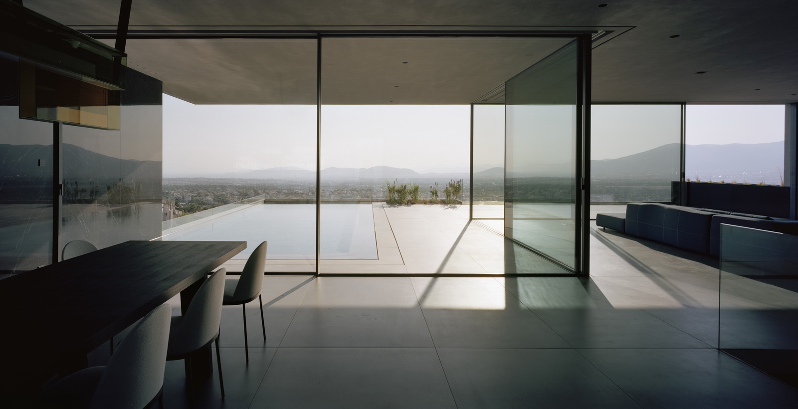 Daytime views from reflection house in Athens
