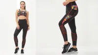 Pour Moi Energy Printed Mesh Panel Legging