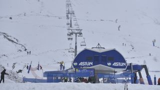 Chairlift at Astun ski resort in Spain