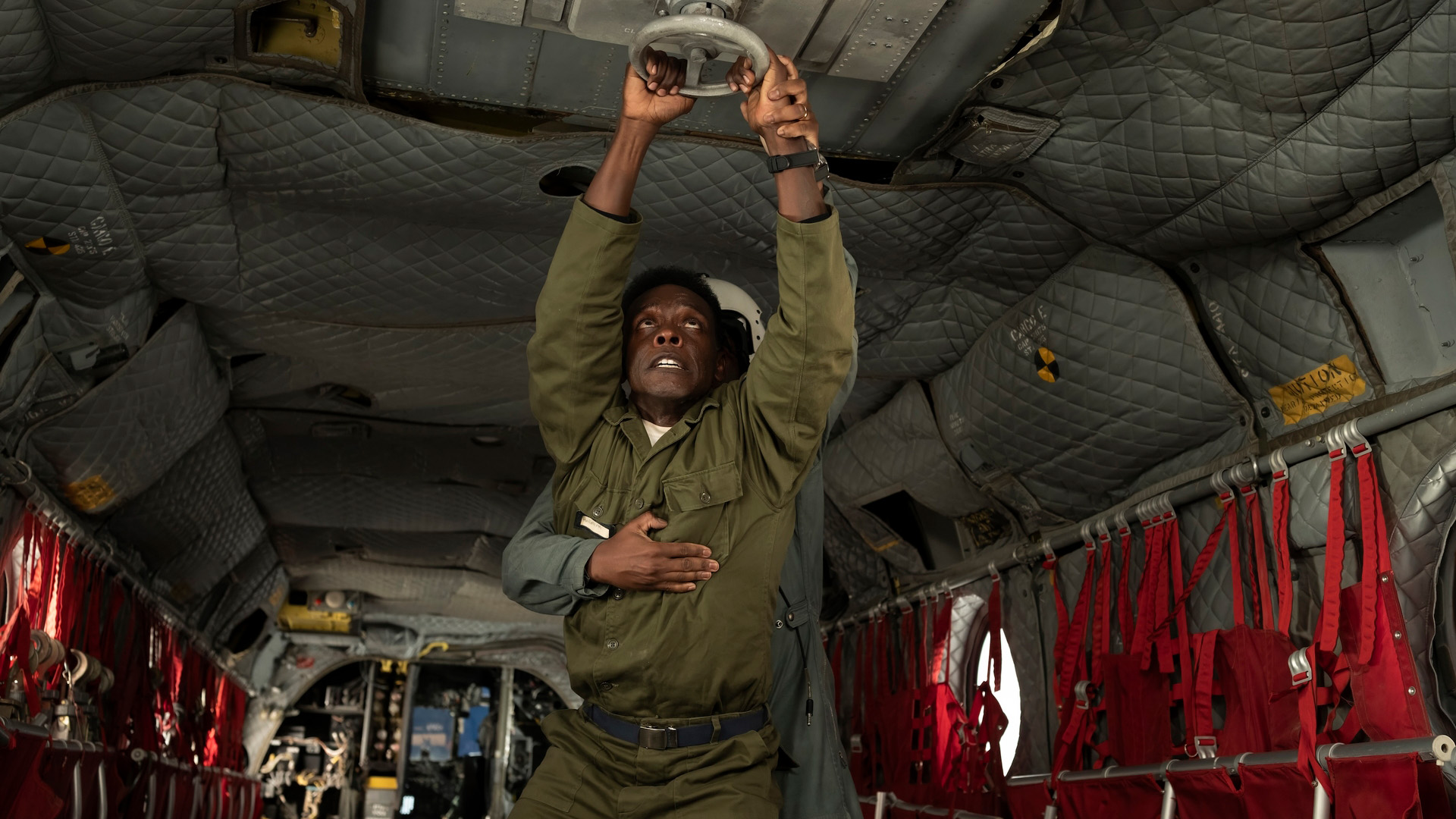 Chris Chalk as Dick Hallorann in IT: Welcome to Derry, looking panicked in episode 3.