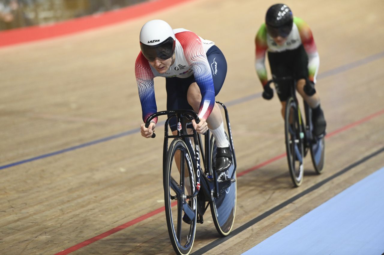 Katy Marchant at the UCI Track Champions League