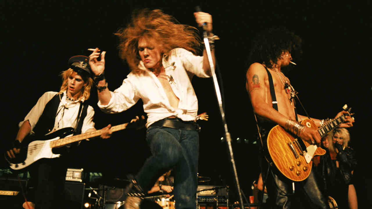 Guns N&amp;rsquo;&amp;nbsp;Roses performing onstage in 1985