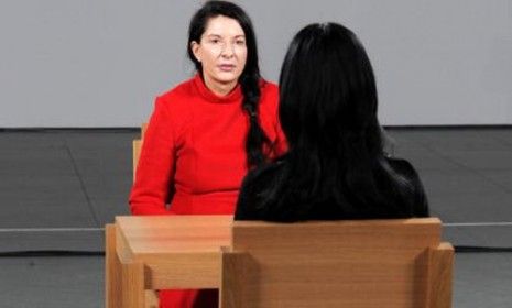 Marina Abramovic in &amp;quot;The Artist is Present.&amp;quot;