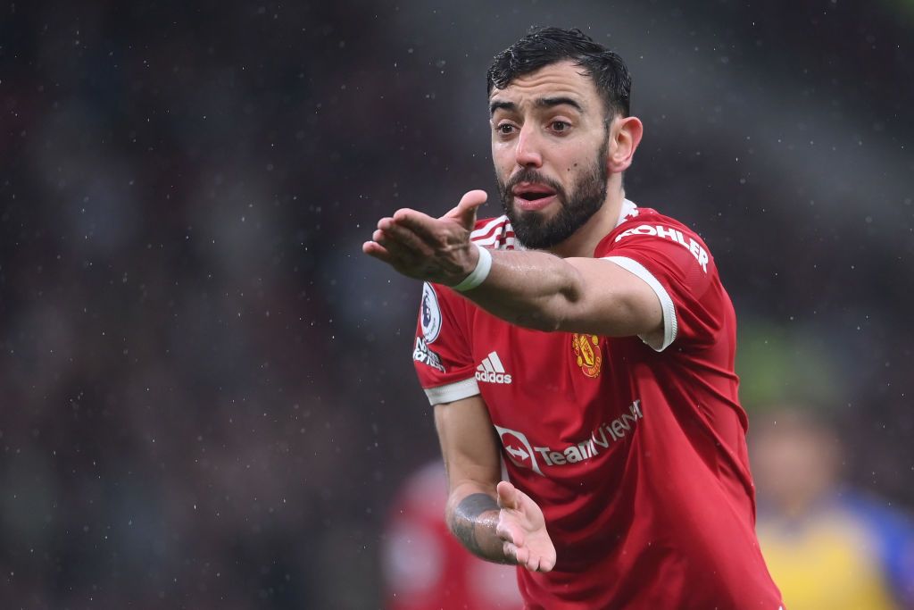 Bruno Fernandes during Man United&#039;s 1-1 draw with Southampton