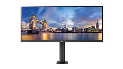 A photograph of the LG UltraWide Ergo 34WN780-B