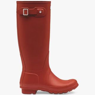 Hunter Original Tall Wellington Boots in Military Red