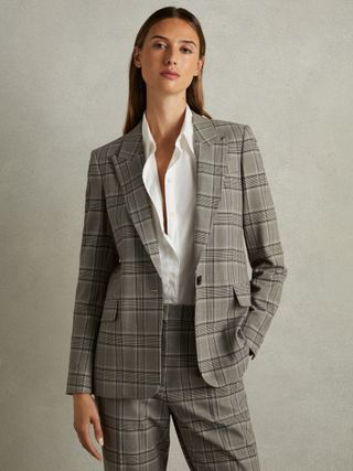 Tamy karierter Slim-Fit-Blazer