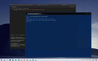 Windows 10 create PowerShell script